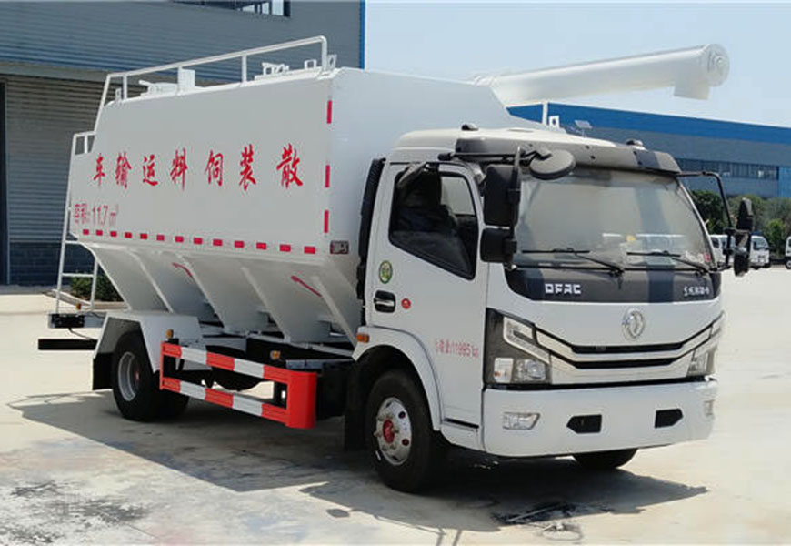 國(guó)六東風(fēng)多利卡12方散裝飼料運(yùn)輸車(chē)